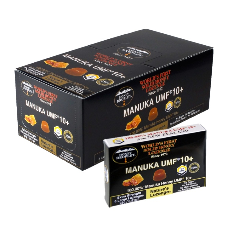 ハニードロップレット マヌカ UMF10+  1ケース(1箱6粒入り×12箱)
