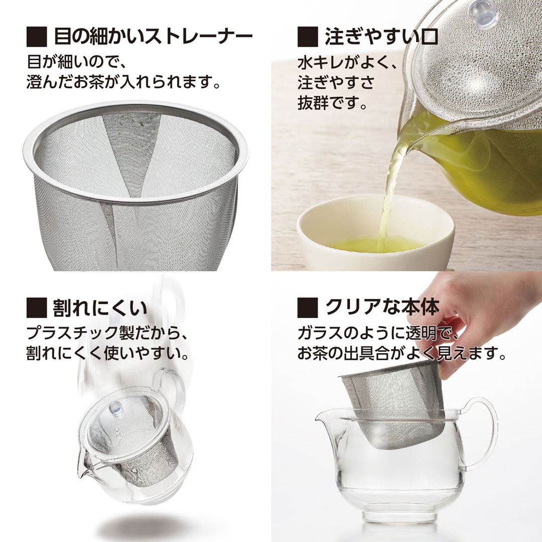クリアティーポット LL ステンレスメッシュ