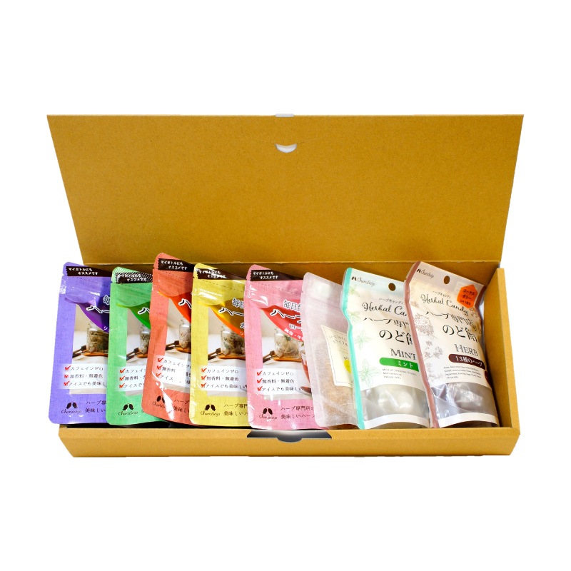 毎日飲みたいハーブティー、ドライフルーツ、キャンディーセット