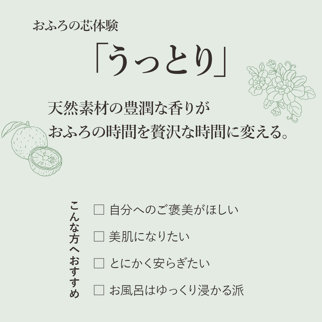 おふろの芯体験【うっとり】雲海と森 分包 [松田医薬品]