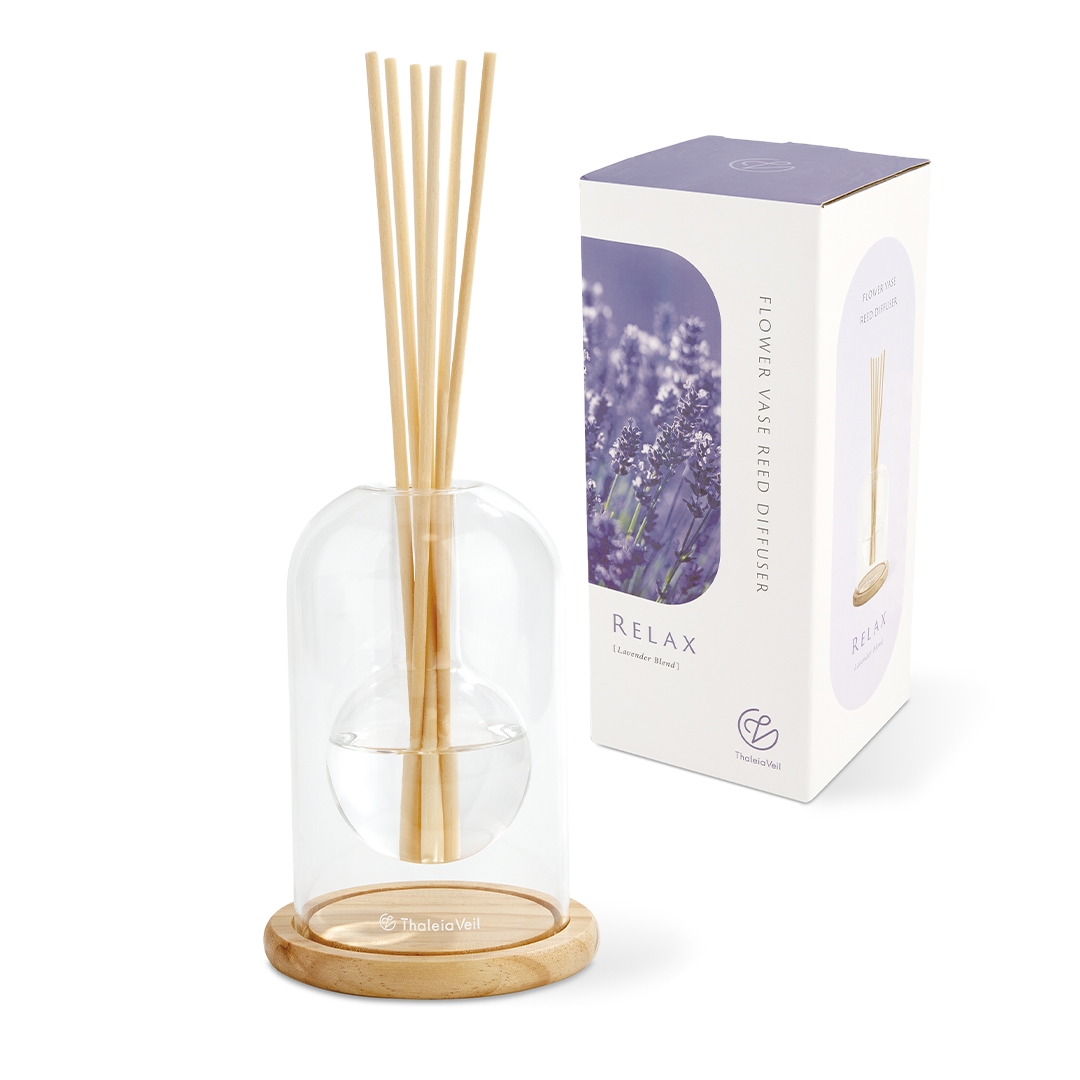 フラワーベースリードディフューザー ラベンダーブレンド