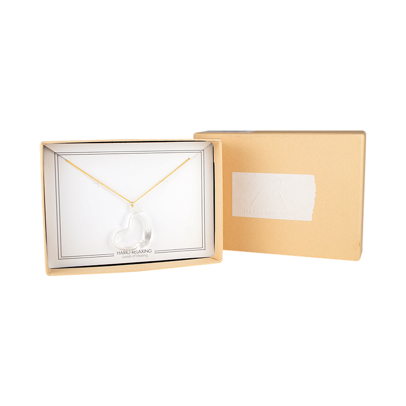 ガラスネックレス ハート