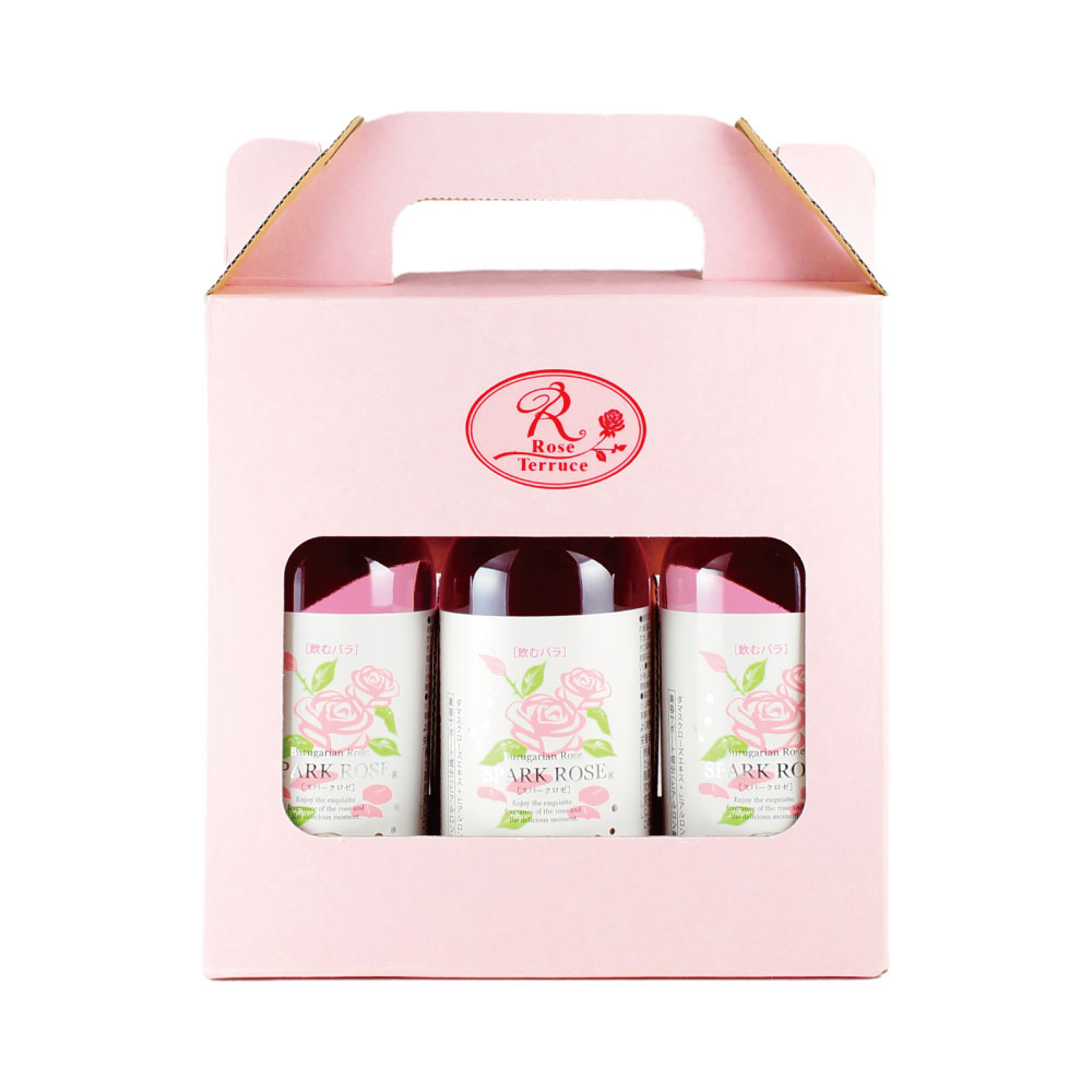 ダマスクローズスパークリング スパークロゼ 200ml 3本ギフトセット ノンアルコール 微炭酸飲料