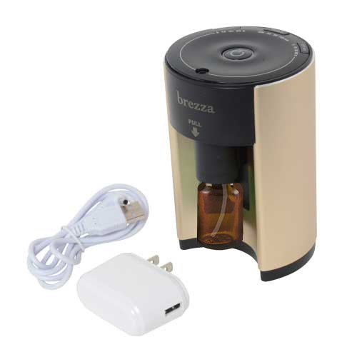 終売】噴霧式アロマディフューザー BREZZA(ブレッザ) ゴールド