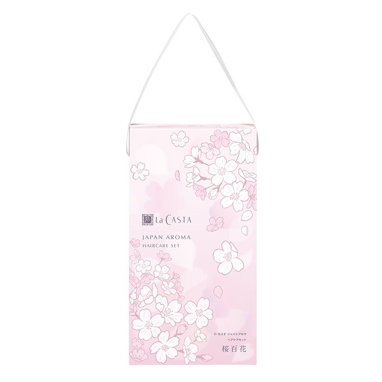 【終売】ジャパンアロマ ヘアケアセット 桜百花 ＜弱酸性シャンプー・ヘアトリートメント＞ [ラ・カスタ]