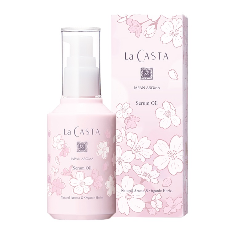 ジャパンアロマ セラムオイル 桜百花 80mL <ヘア＆ボディ用オイル> [ラ・カスタ]