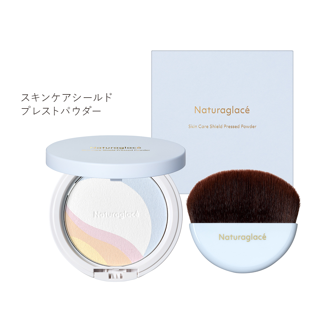 スキンケアシールド プレストパウダー ＜フェイスパウダー＞ 9g ブラシ