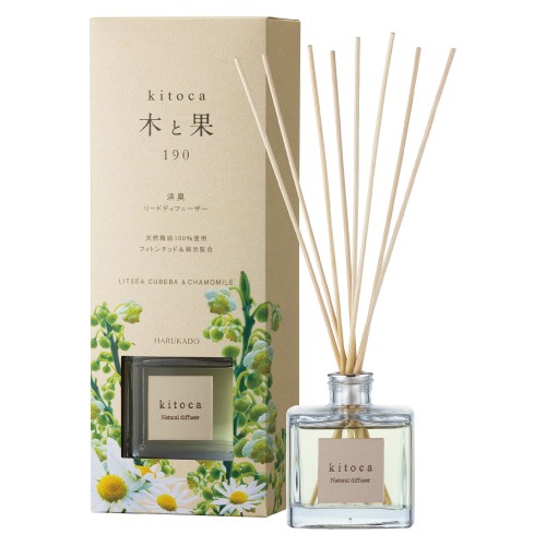 木と果 [kitoca] リードディフューザー 190 リツェアクベバ＆カモミール