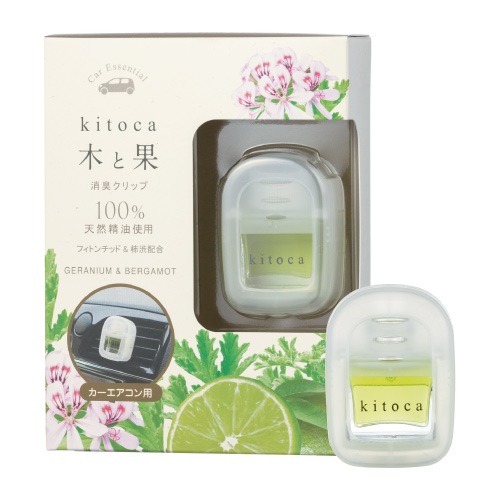 木と果 [kitoca] 消臭クリップ ゼラニウム＆ベルガモット
