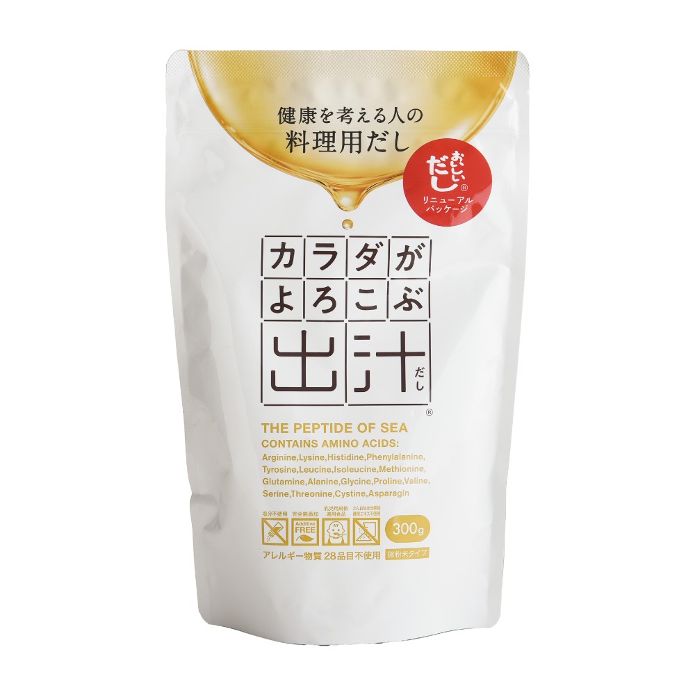 カラダがよろこぶ出汁(だし) 微粉末タイプ 300g | カリス成城 WEB SHOP