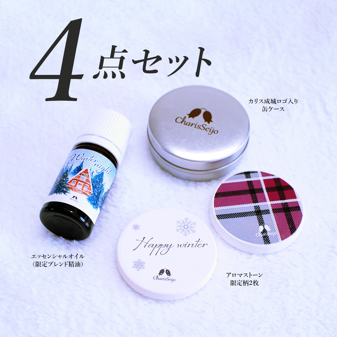 数量限定】冬季ギフト アロマストーンセット 限定ブレンドオイル
