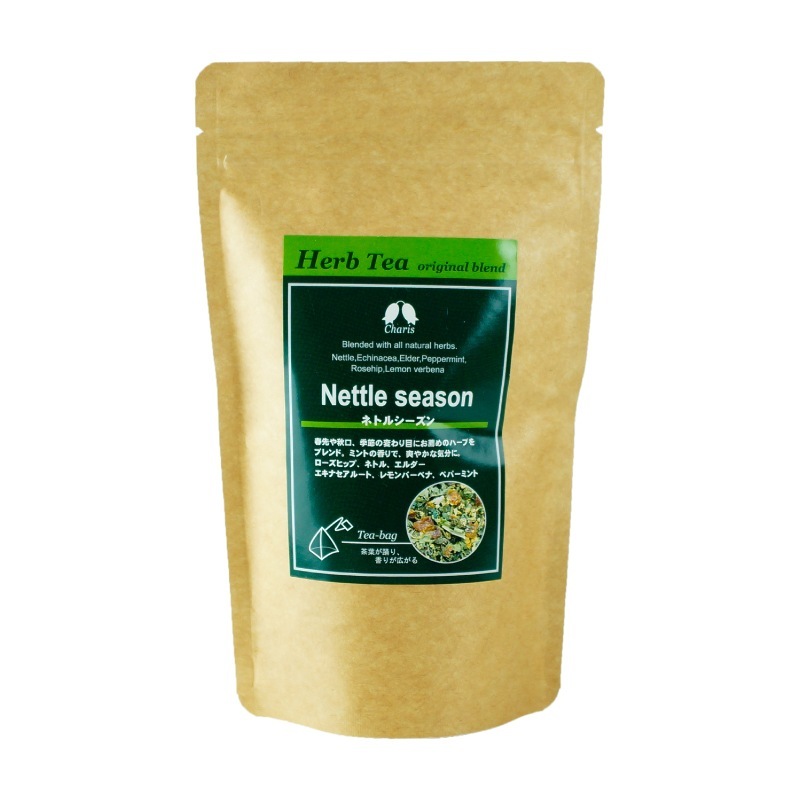 【終売：リニューアル品あり】ハーブティーテトラTB ネトルシーズン 16包入り