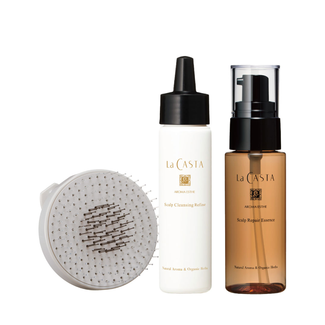 【送料無料】スキャルプケアトライアル＆ヘッドスパ バスタイムブラシ セット [ラ・カスタ]