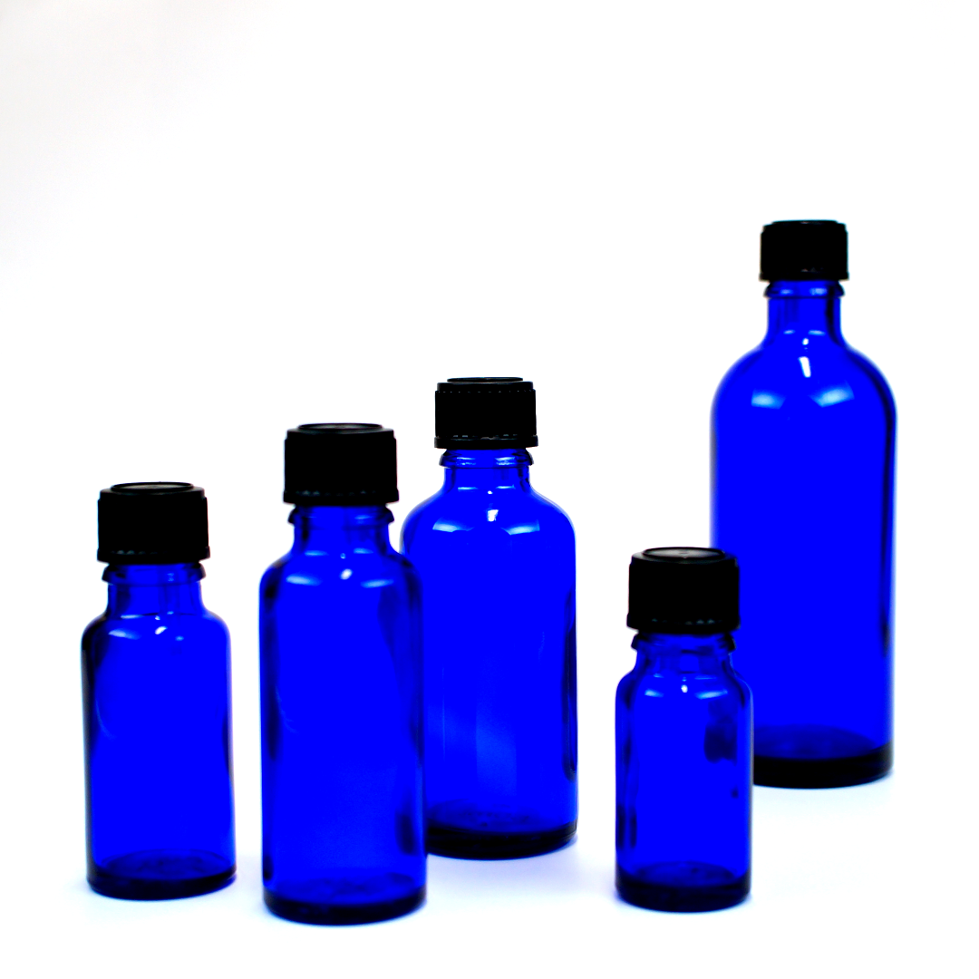 青色遮光瓶 100ml （ドロッパー付）