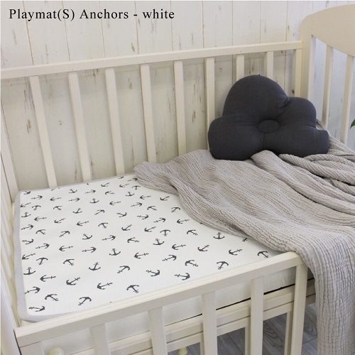 Pitchcoral Playmat(S) | Clasicline-Anchors - white