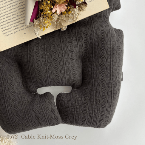 【12月上旬出荷予定】Premium Liner Cable Knit-Moss Grey