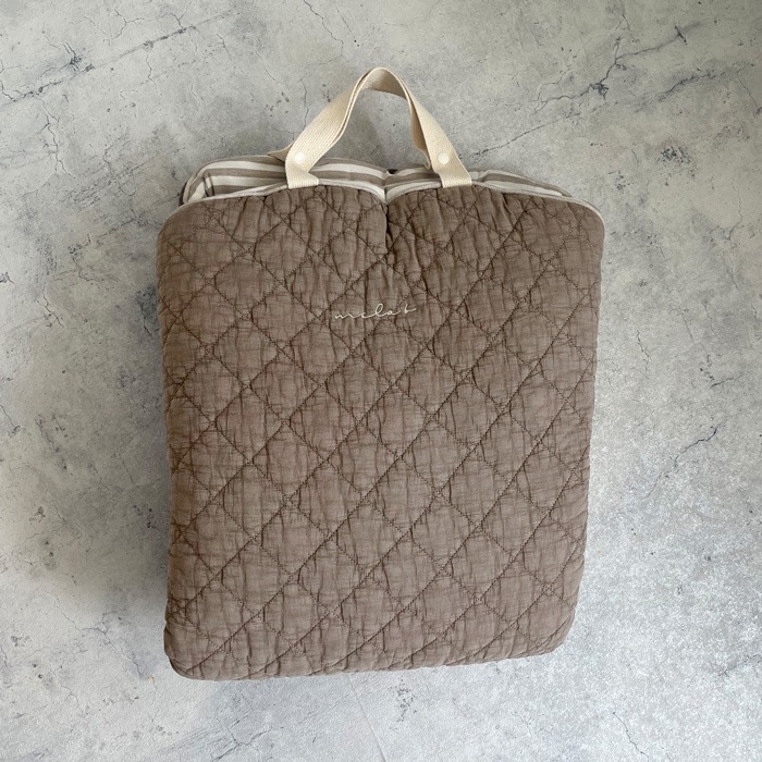 Round rugmat Square Greige