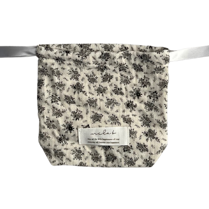 【S-size】Cotton Gauze drawstring bag 