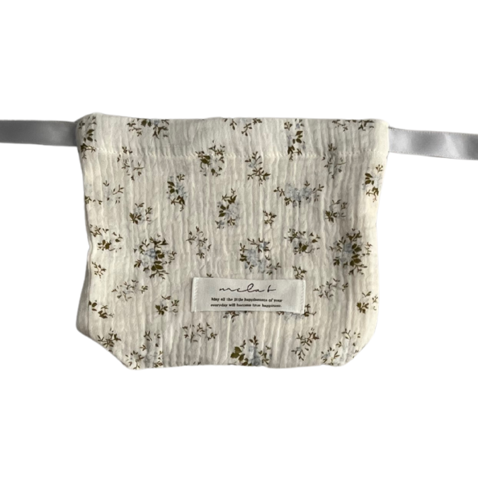 【S-size】Cotton Gauze drawstring bag 