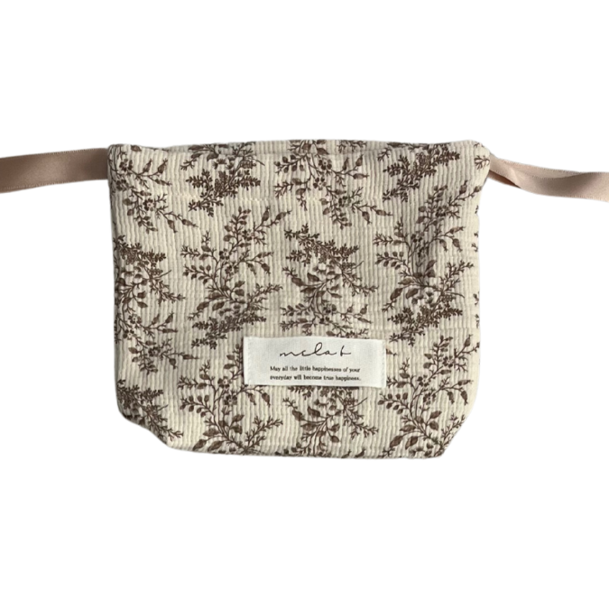 【S-size】Cotton Gauze drawstring bag 