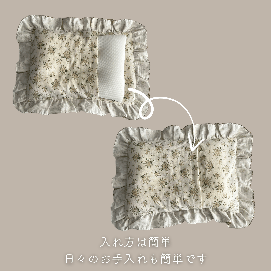 baby pillow cover コットンガーゼ ベビー枕カバー