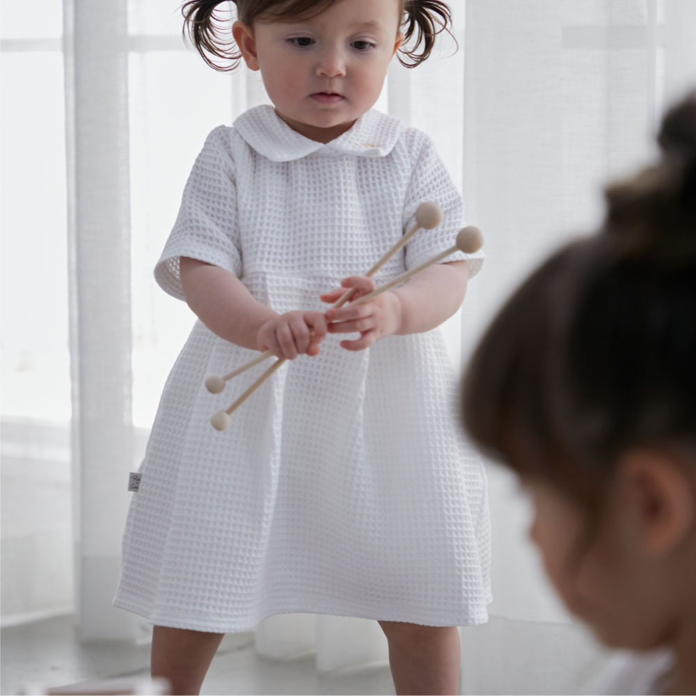 Premium Waffle COLLAR ONE PIECE＜80 / 90 / 100＞