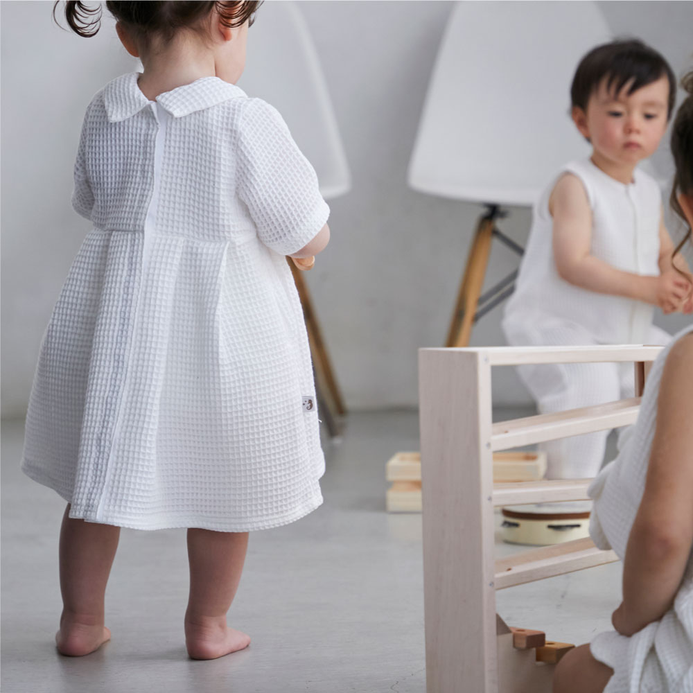 Premium Waffle COLLAR ONE PIECE＜80 / 90 / 100＞