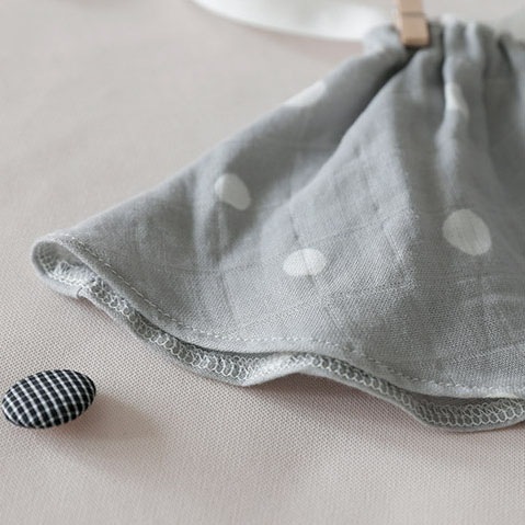 Rolling Bib / Mari dot -Gray-