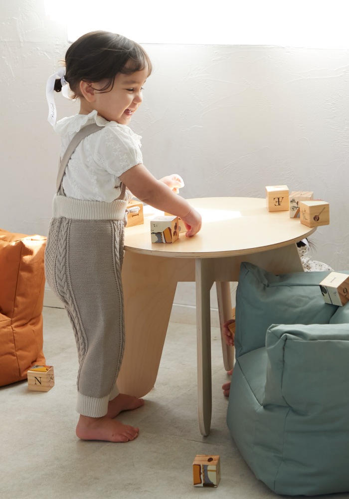 【Gift Set】Aran Knit Pants + Triple Gauze Rompers