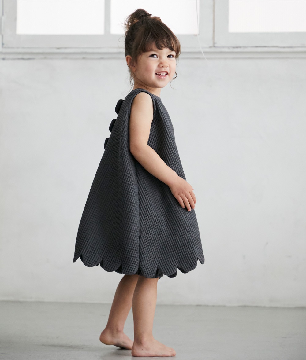 Premium Waffle Scalloped dress <90 / 100>