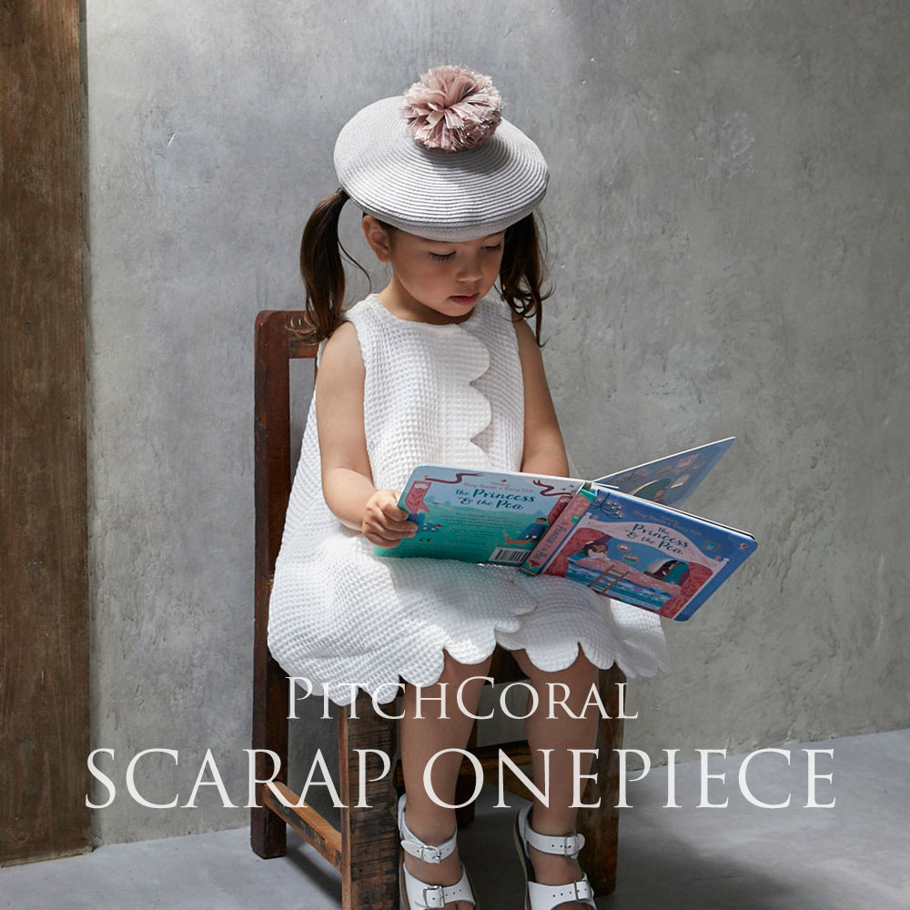 Premium Waffle Scalloped dress <90 / 100>