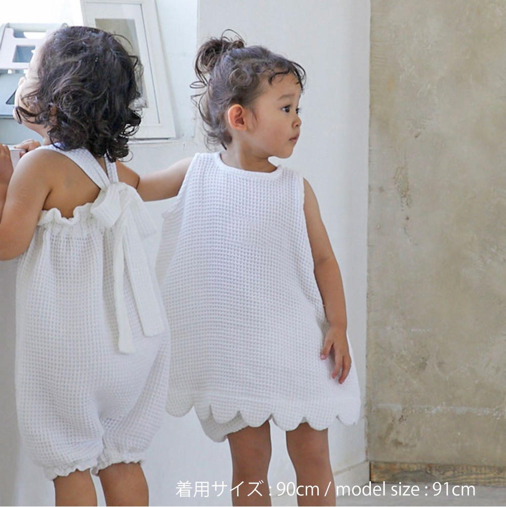 Premium Waffle Scalloped dress <90 / 100>