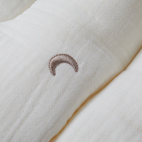 Premium Line /  6layer Gauze Embroide Starmoon -Ivory
