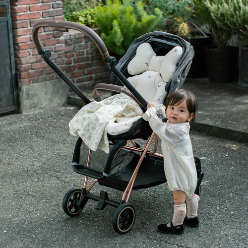 Premium Line /  6layer Gauze Embroide Starmoon -Ivory