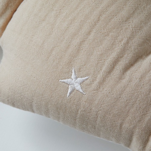 Premium Line /  6layer Gauze Embroide Starmoon -Beige