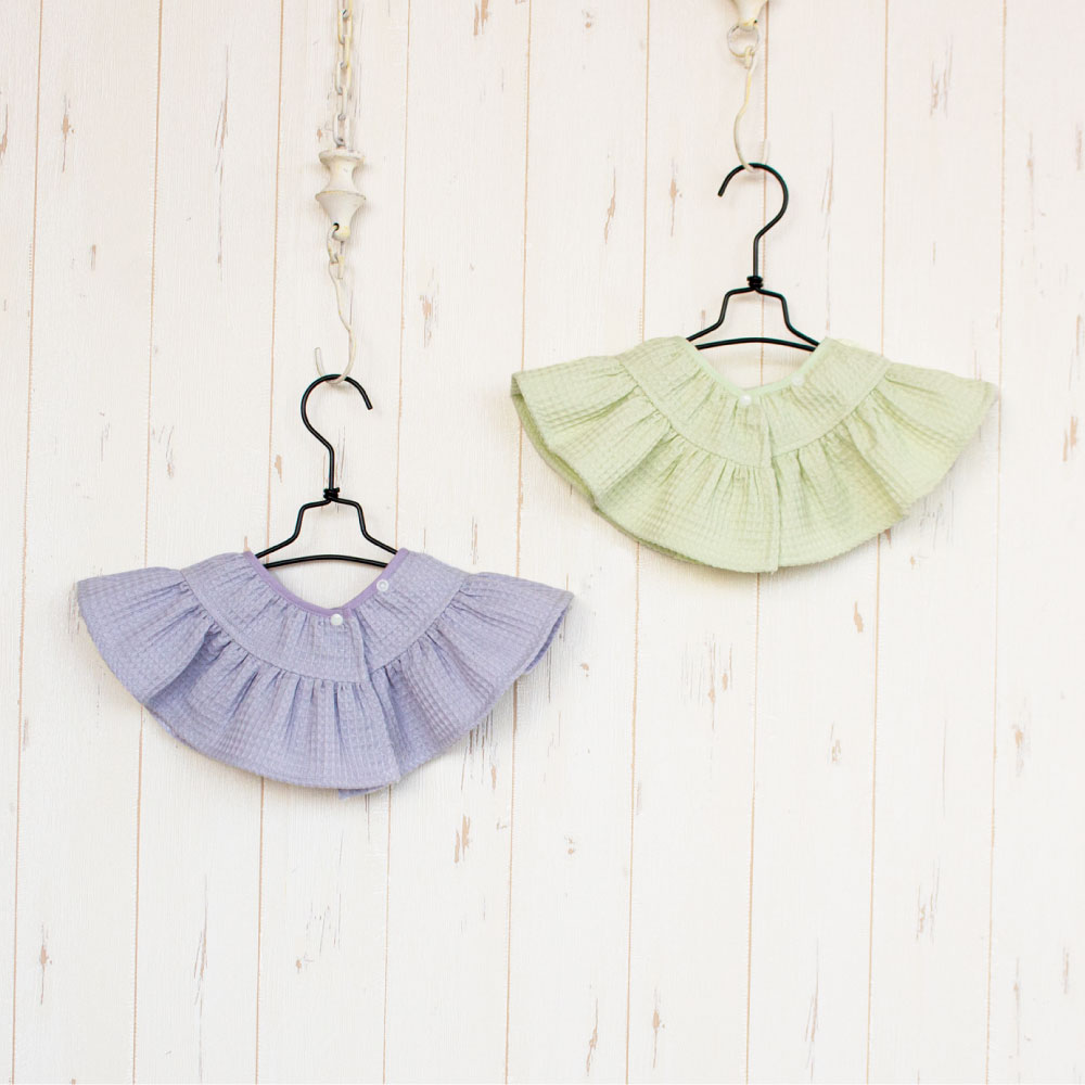 Premium Waffle Ruffled collar<freesize>