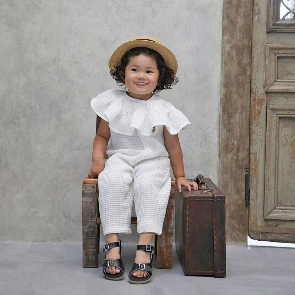 Premium Waffle Ruffled collar<freesize>