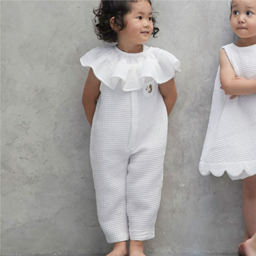 Premium Waffle Ruffled collar<freesize>