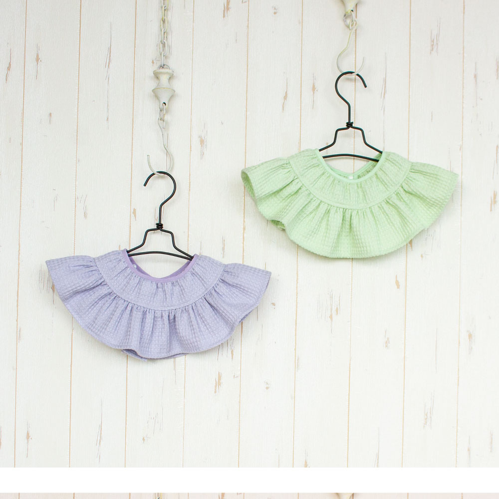 Premium Waffle Ruffled collar<freesize>
