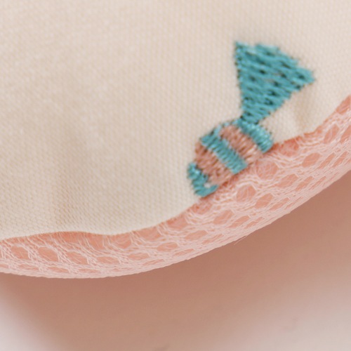 Baby Pillow /Premium_Embroied Candy-Pink