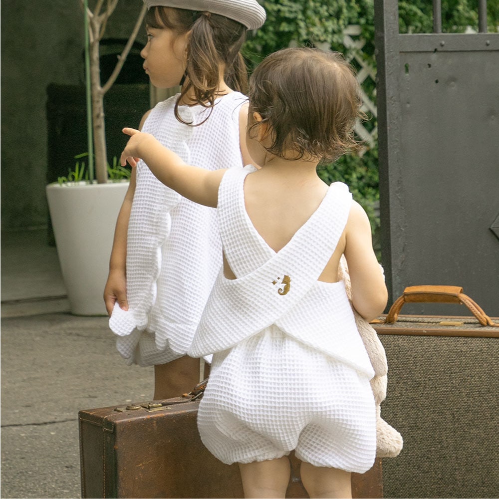 Premium Waffle Backcross Tops＜80-90 / 90-100＞