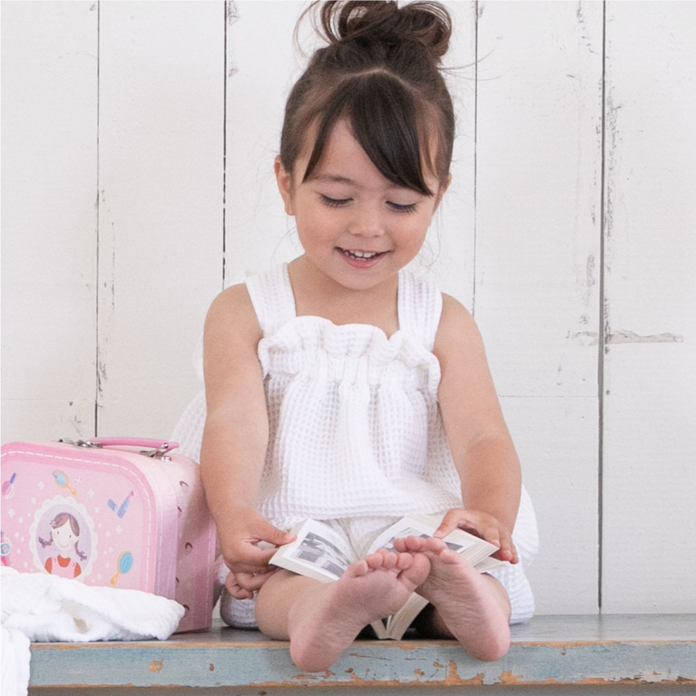 Premium Waffle Egg salopette＜80-90 / 90-100＞