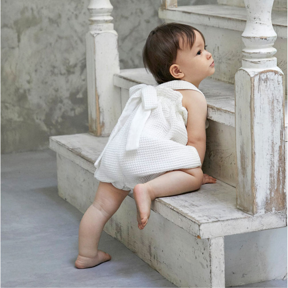 Premium Waffle Egg salopette＜80-90 / 90-100＞