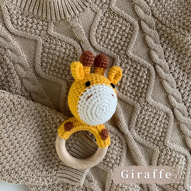 Cotton Knit Rattle | Animal Collection