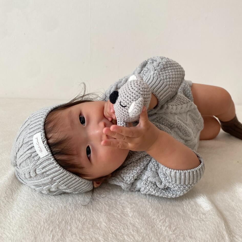 Cotton Knit Rattle | Animal Collection