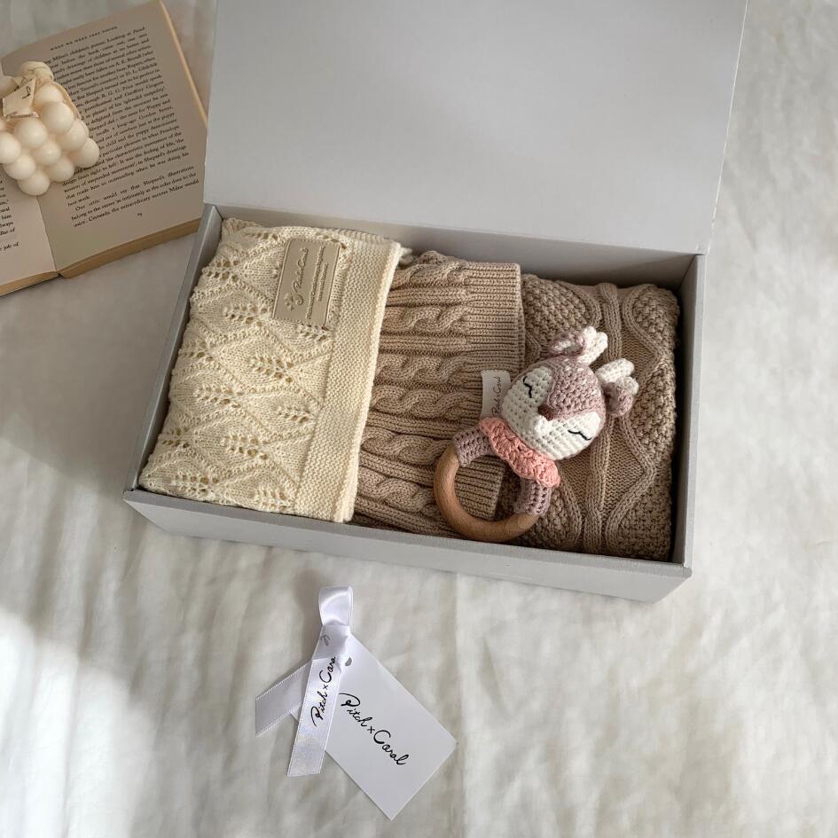 Cotton Knit Rattle | Animal Collection