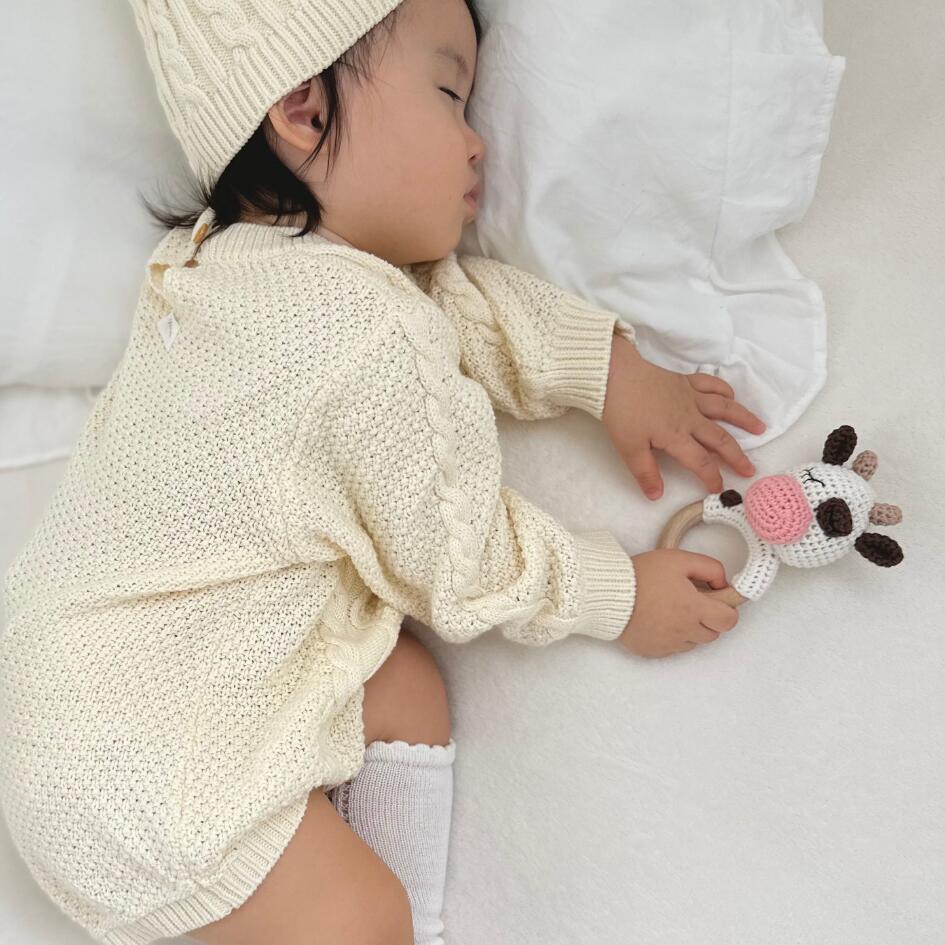 Cotton Knit Rattle | Animal Collection