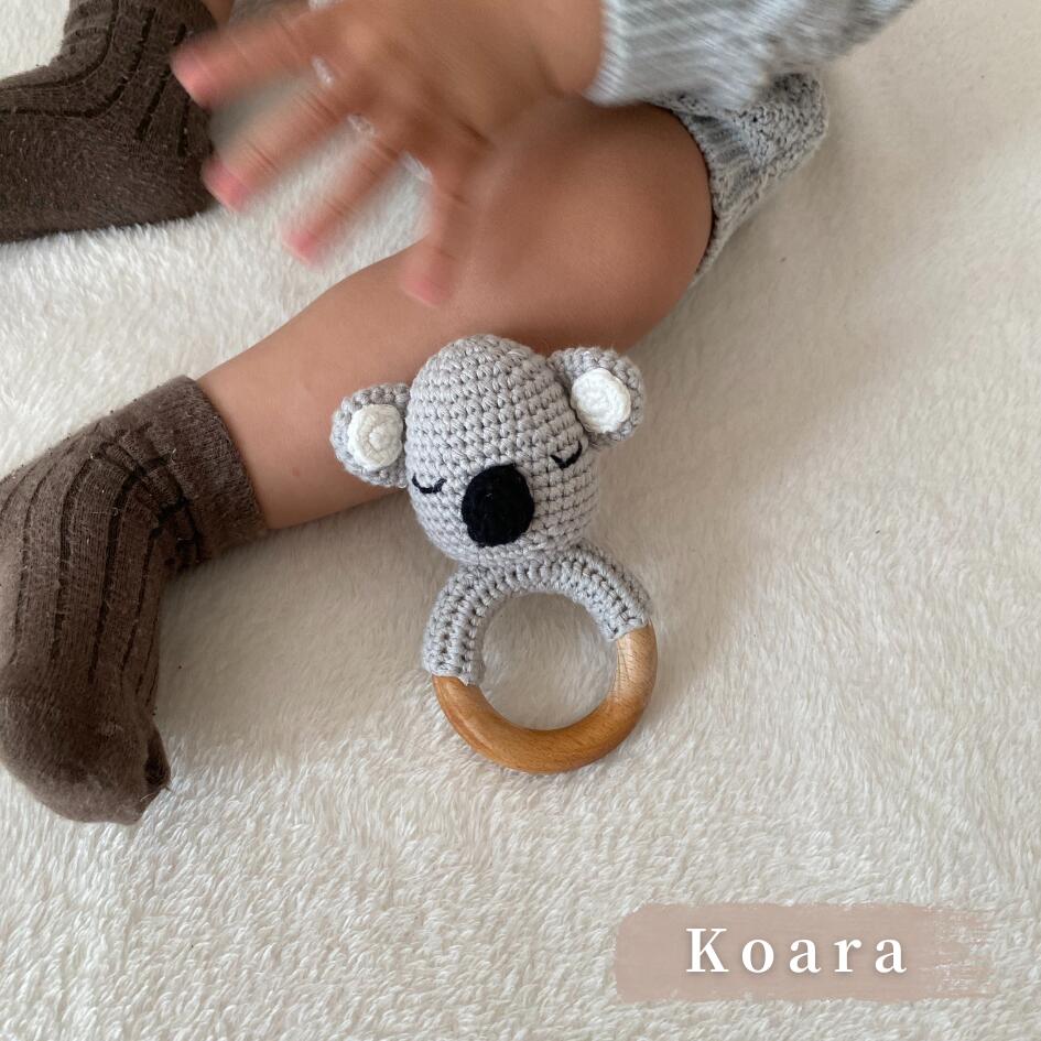 Cotton Knit Rattle | Animal Collection