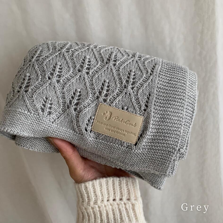 [Gift Set] Cotton Knit Romper & Blanket & Gaze RollingBib set