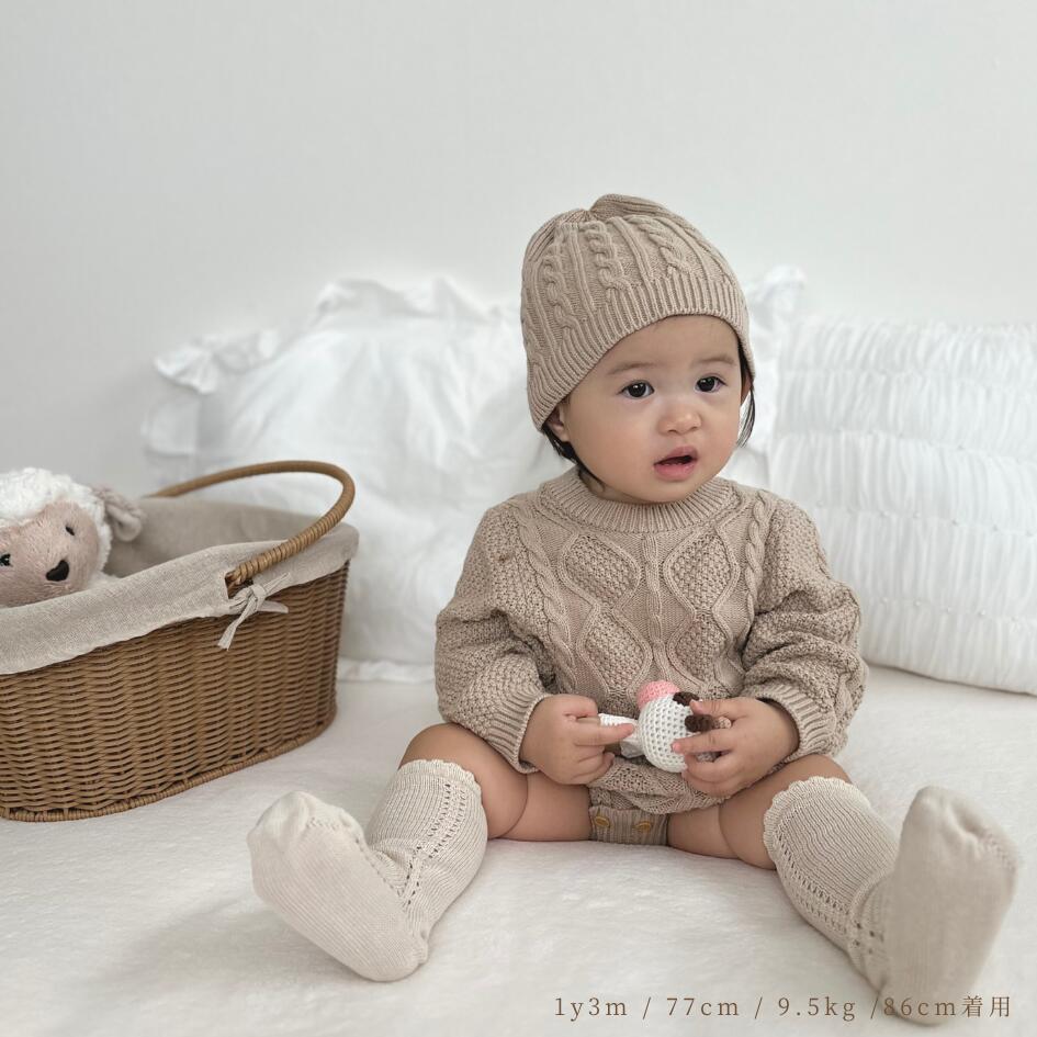 [Gift Set] Cotton Knit Romper & Blanket & Toy set